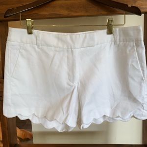 J.Crew white cotton/linen shorts: Size 10